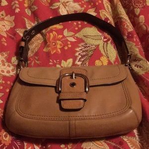 Coach #F13105 Soho Tan Buckle Hobo